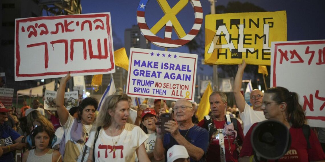 Concentración en Tel Aviv para pedir la liberación de los rehenes retenidos en Gaza