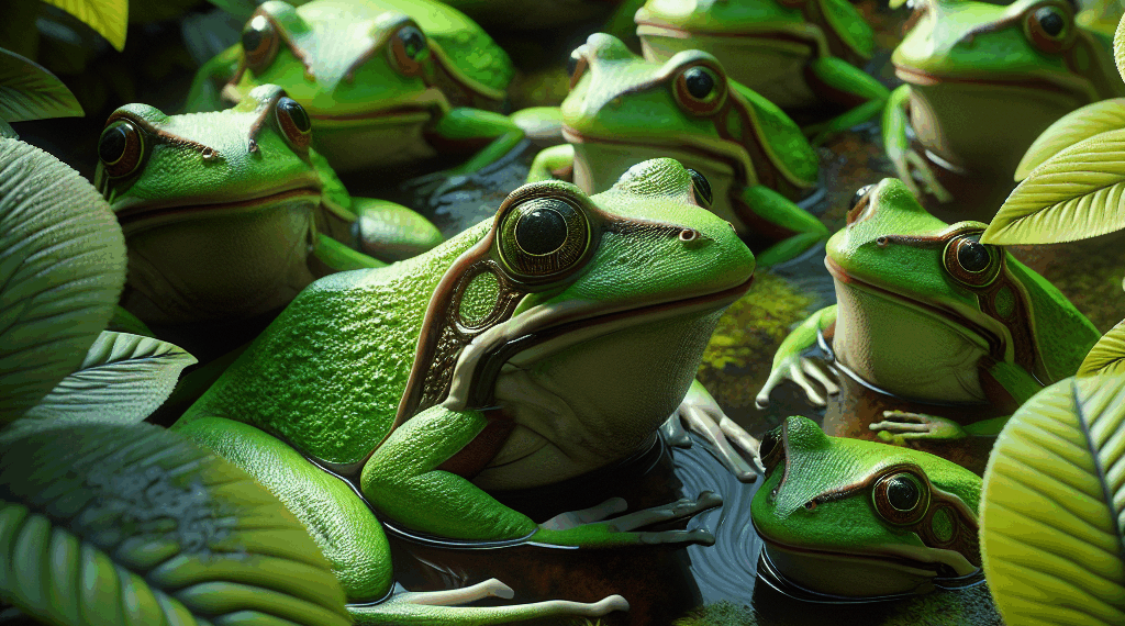 estas pequeñas ranas verdes cuentan la historia con su ADN alterado