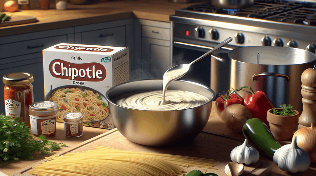 Cómo preparar un litro de crema de chipotle para hacer una pasta fácil
