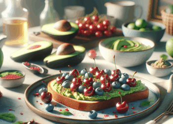 Cómo preparar un toast de aguacate y cerezas lleno de sabor y nutrientes