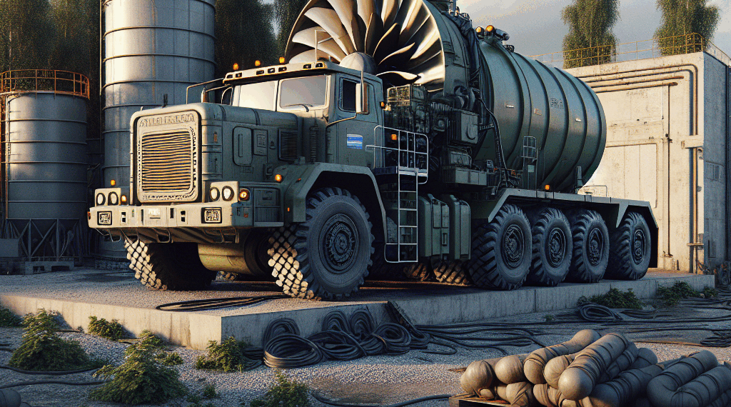 Rusia tiene un camión con un turborreactor de un caza para limpiar sus tanques