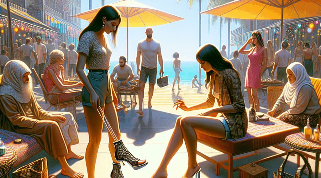 Así se llevan las sandalias thong de tacón bajo de los 90 en looks elegantes de verano 2025