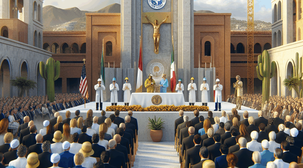 Sheinbaum inaugura la primera etapa del Hospital General Regional No. 23 del IMSS en Ensenada, Baja California