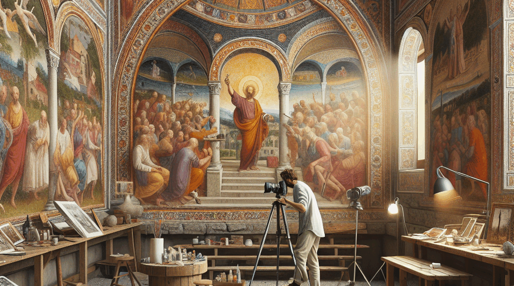 una técnica experimental oculta bajo los frescos durante 500 años