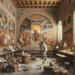 una técnica experimental oculta bajo los frescos durante 500 años