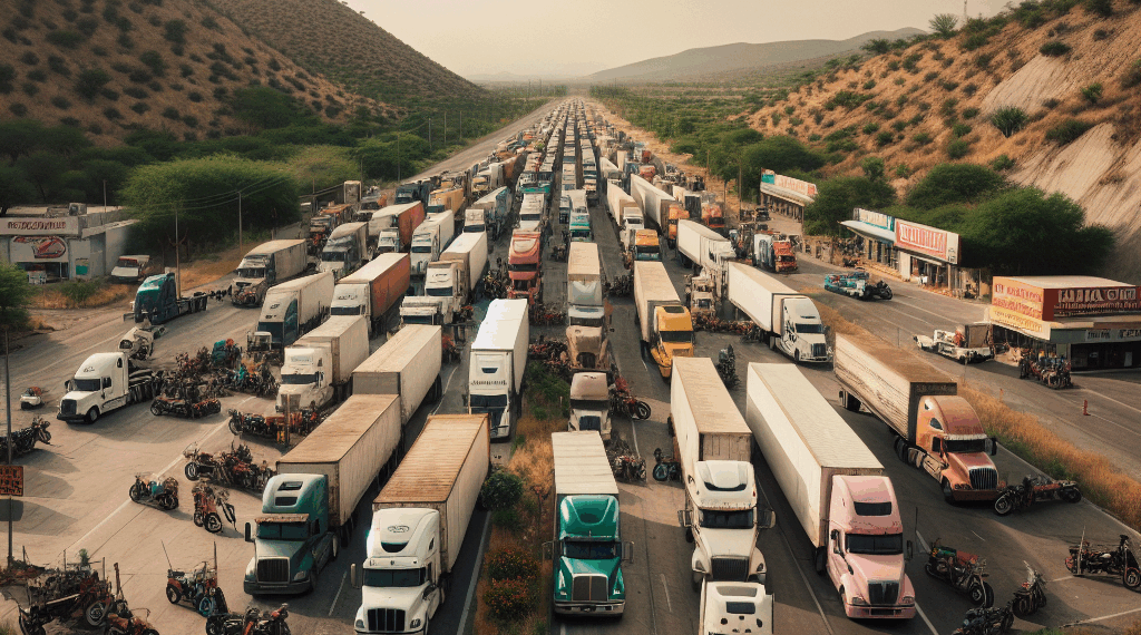 Transportistas realizan bloqueos en la autopista México-Puebla hoy 7 de julio