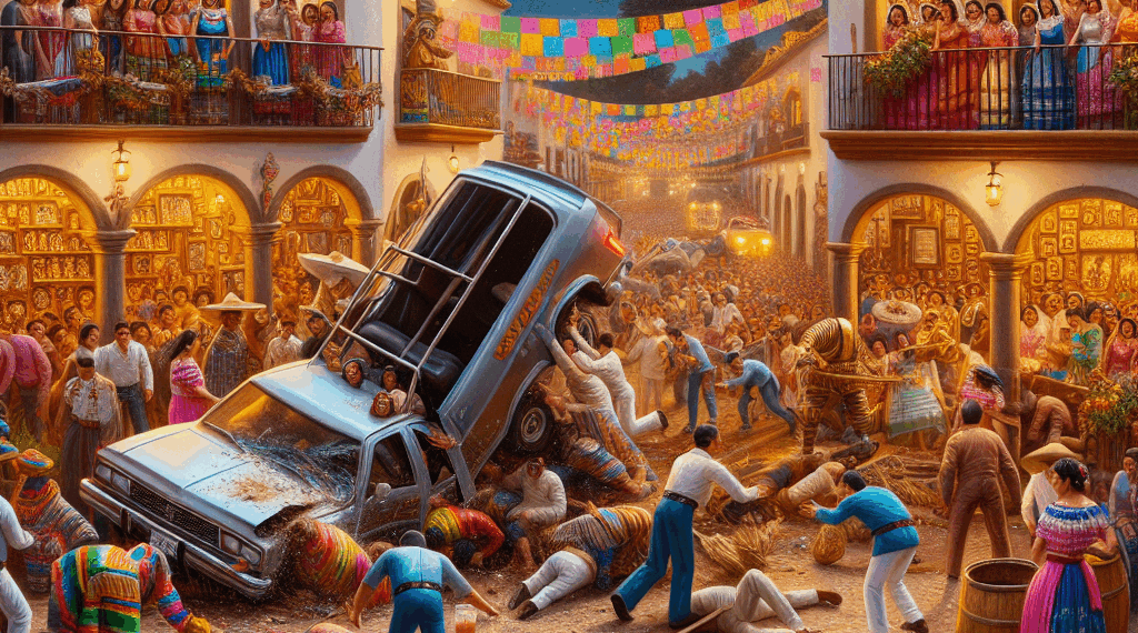 #Uruapan Graves 2 Chavos Al Caer Del Palo Encebado En Fiesta Patronal - Changoonga.com