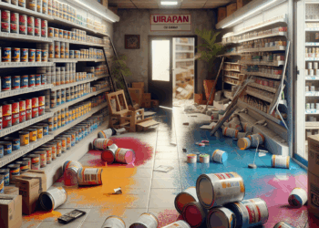 #Uruapan Un Nuevo Ataque, Balean A Negocio De Pinturas - Changoonga.com