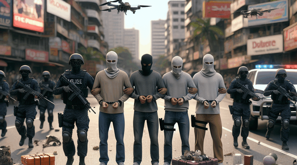 #Uruapan Detienen A 4 Mañosos Con Armamento, Antena Satelital Y Control De Dron; Uno Es Venezolano - Changoonga.com