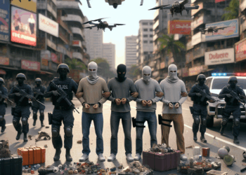 #Uruapan Detienen A 4 Mañosos Con Armamento, Antena Satelital Y Control De Dron; Uno Es Venezolano - Changoonga.com