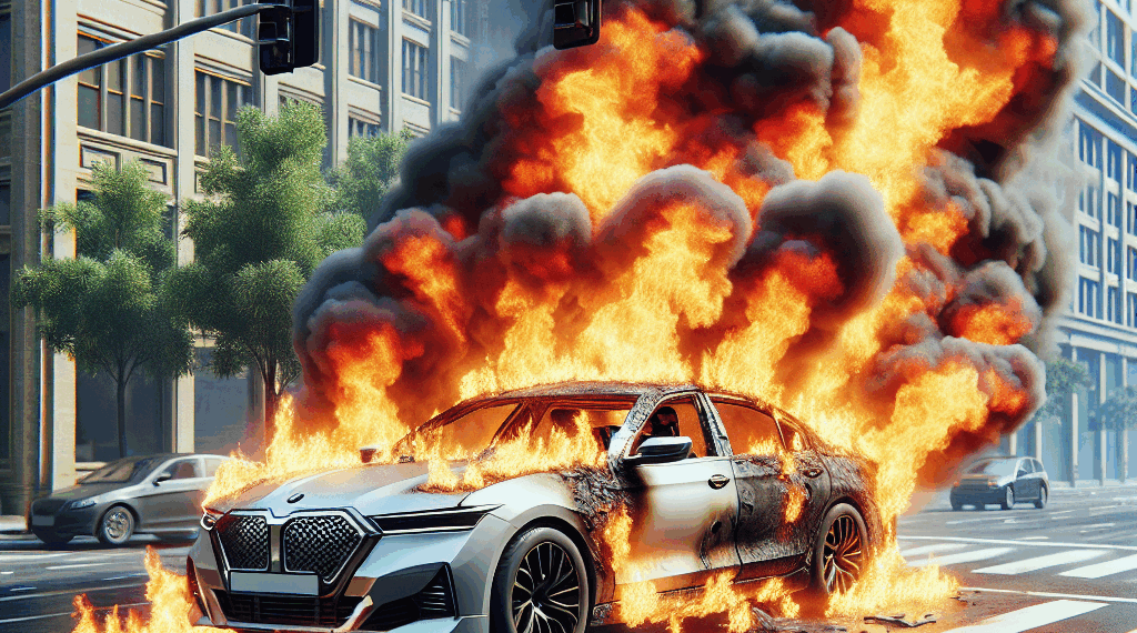 #Morelia Auto Arde En Llamas En La Avenida Morelos Norte; Conductor Resultó Ileso - Changoonga.com