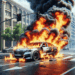#Morelia Auto Arde En Llamas En La Avenida Morelos Norte; Conductor Resultó Ileso - Changoonga.com