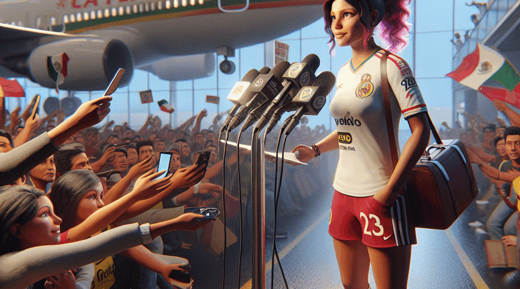 ¡Ya está en México y ya dio sus primeras declaraciones como nuevo refuerzo del Club América Femenil!