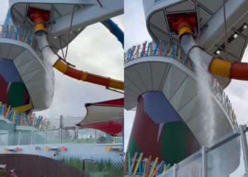 Video muestra el instante en que se quiebra el tobogán de un crucero, causando lesiones a un pasajero. – Dimension Turistica Magazine