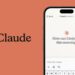 An image of Claude AI chatbot on a phone screen, asking how it can help this morning, next to the logo for Claude