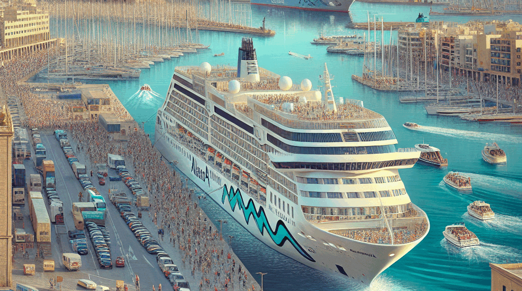 Así se presenta el AIDAcosma en su parada en Palma. – Dimension Turistica Magazine