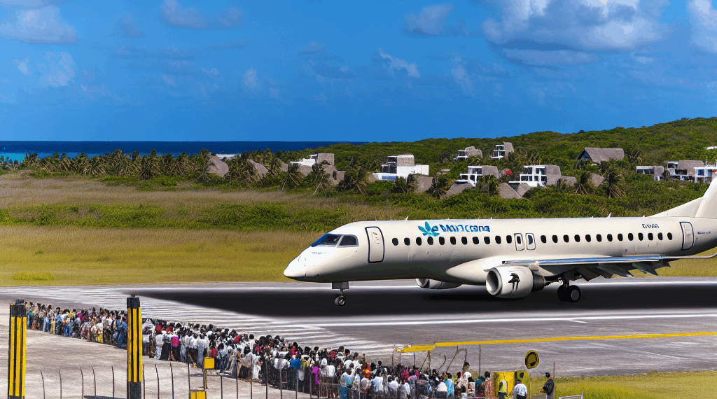 Aterriza el primer Embraer de Mexicana de Aviación en Tulum