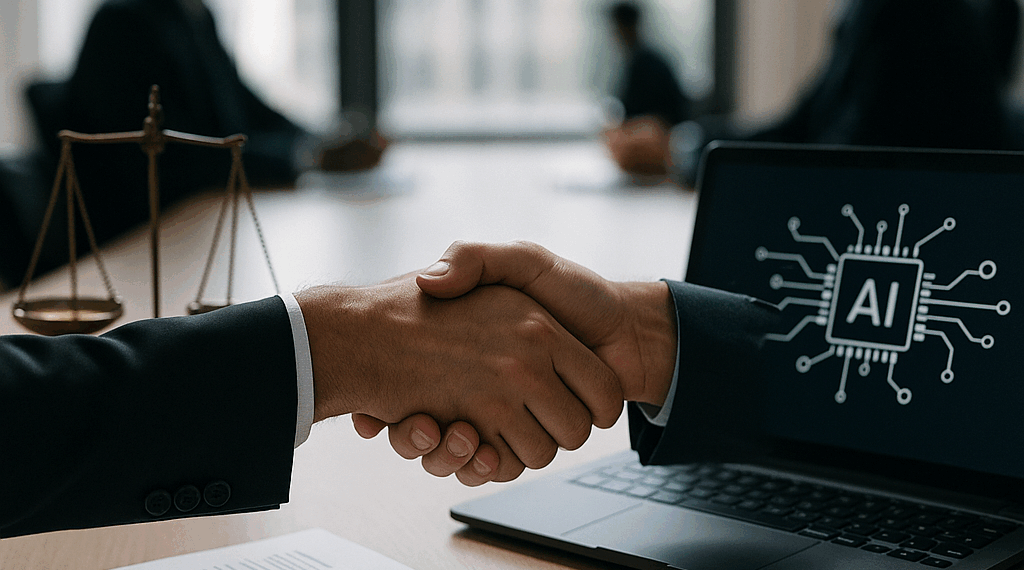 Anthropic logo on a phone in front of a blue background