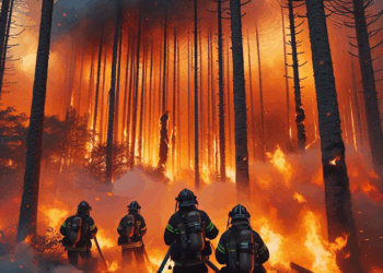 Bomberos luchan por extinguir gran incendio forestal en Francia