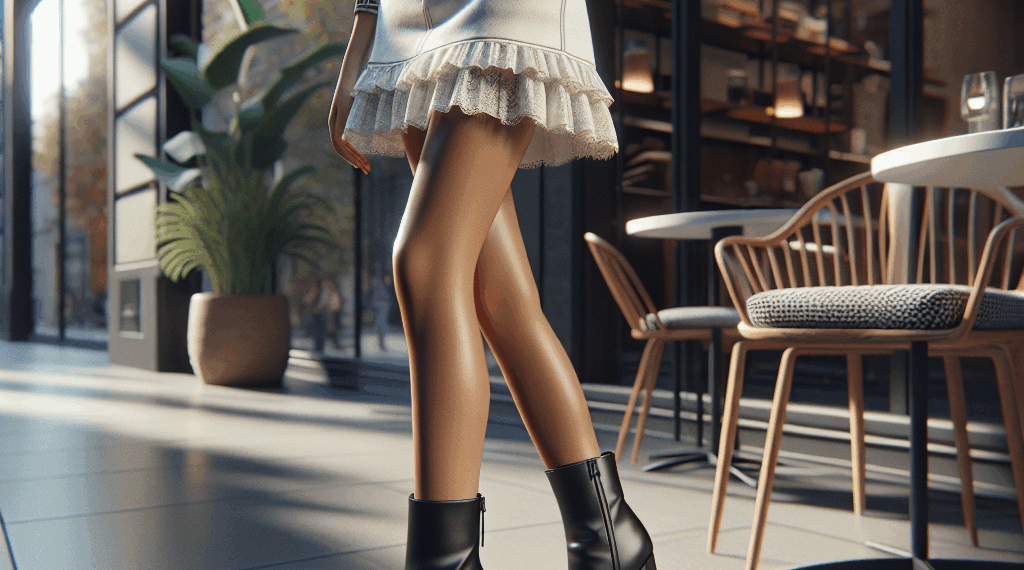 Botines, blusa a rayas y falda blanca, ¡el conjunto que debes adoptar hoy! – Dimension Turistica Magazine