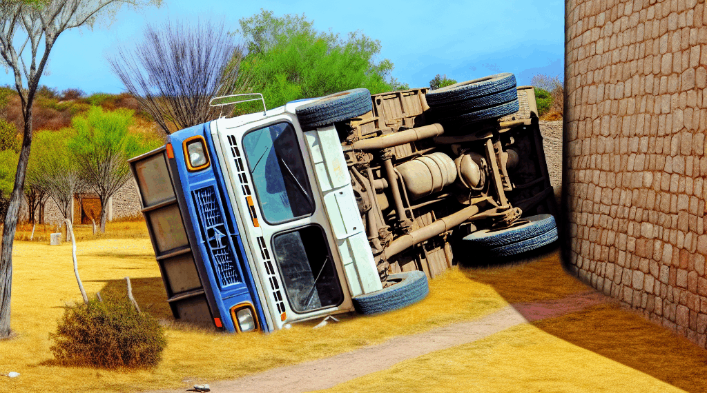 #Michoacán Camioneta Vuelca Contra Muro En La Siglo XXI - Changoonga.com