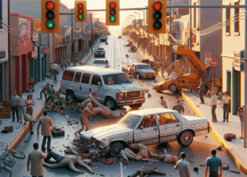 Accidente de vehículo en intersección semafórica de Torreón – Dimension Turistica Magazine