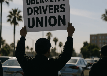 Uber And Lyft Drivers Protest For Fairer Pay