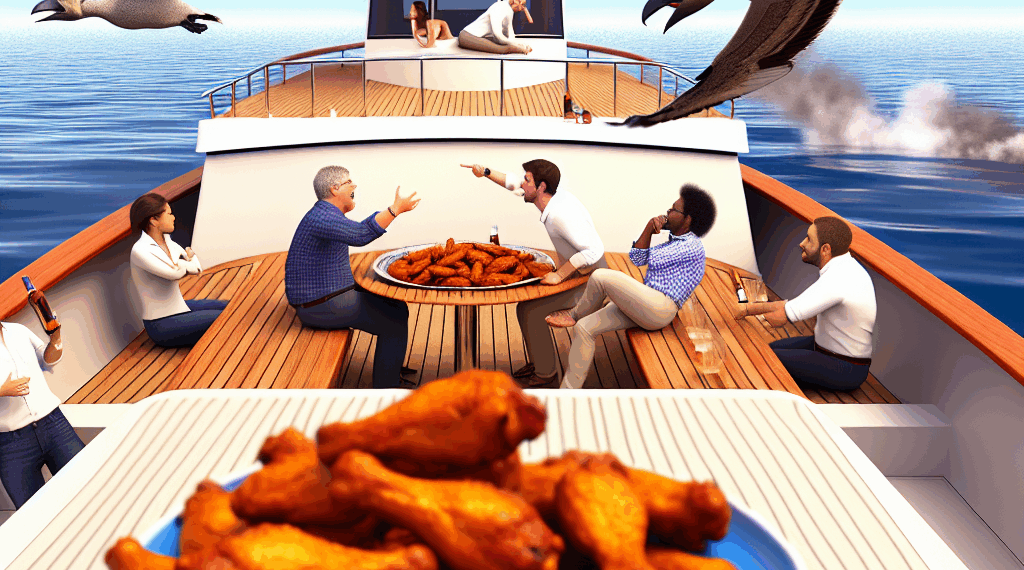 El inesperado altercado en un barco de regreso del Caribe por un plato de alitas: ‘Lluvia de calzado’