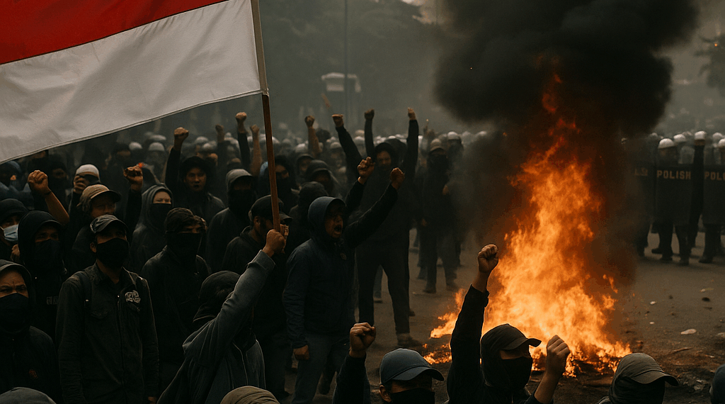 Aumentan las tensiones en Indonesia: Las protestas se extienden a más ciudades tras la muerte de un mensajero