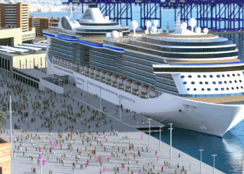 Aumento del 44% en la llegada de cruceros al puerto de Málaga hasta julio