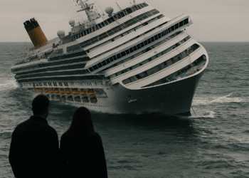 Un barco de crucero para 4.000 pasajeros se sumergió e inclinó por las fuertes lluvias. – Dimension Turistica Magazine