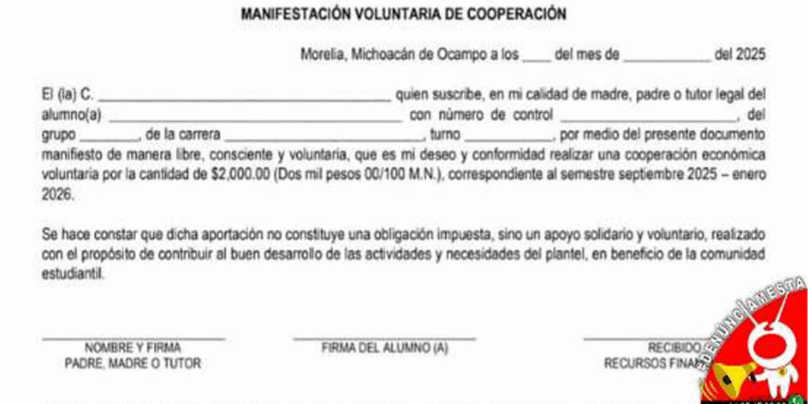 #Denúnciamesta Cbtis 149 exige pago de $2,000 para reinscripción en 3ro y 5to semestre - Changoonga.com