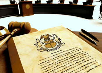 Bluesky logo (a butterfly) on a field of stars