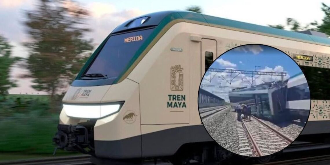 Accidente en el Tren Maya hoy 19 de agosto de 2025; se descarrila convoy de Mérida a Cancún