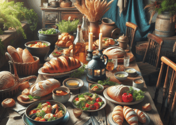 prueba su enorme pan francés, chilaquiles y pan recién horneado