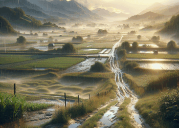 Así quedó la cancha de CU tras las fuertes lluvias en CDMX