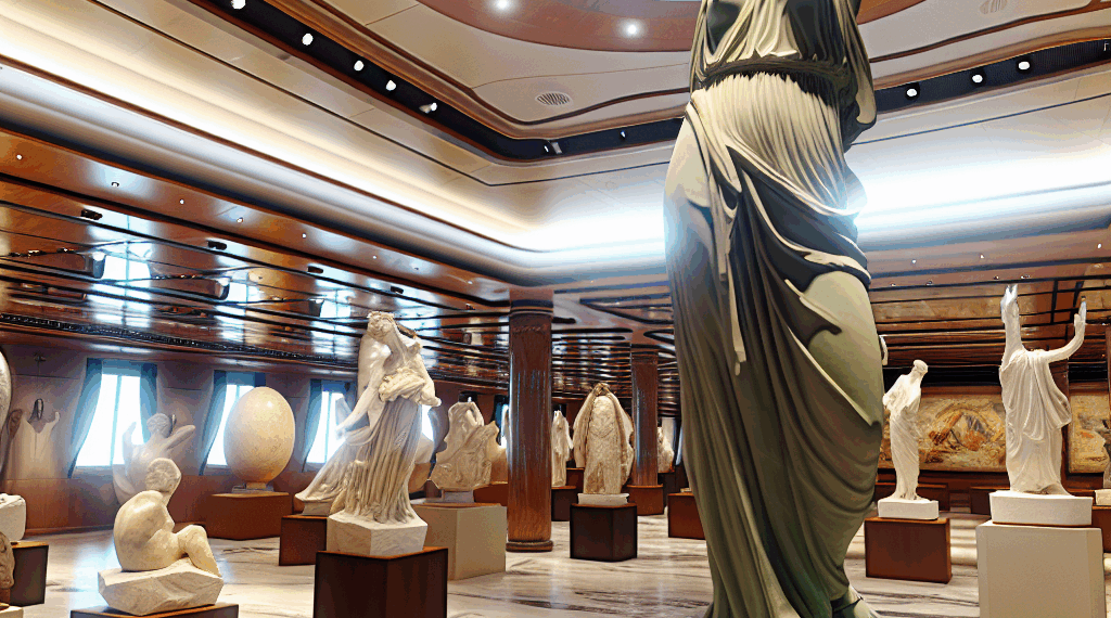 Exposición de esculturas en el exclusivo crucero boutique de lujo por el Amazonas – Dimension Turistica Magazine