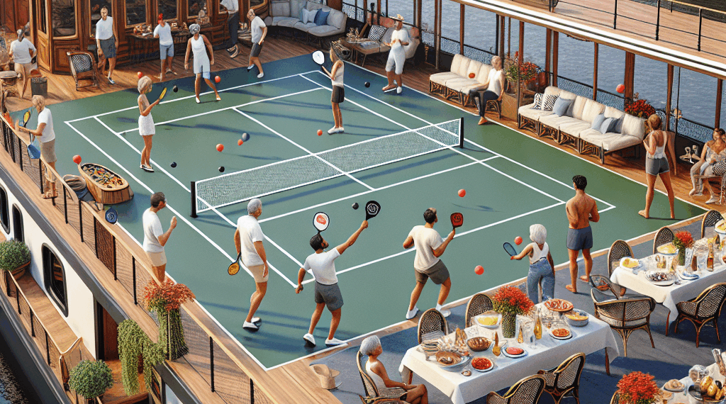 Celebración del Pickleball a Bordo del AmaMagna con una Cancha Completa – Dimension Turistica Magazine