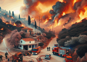 Vídeo. Incendios en Grecia obligan a evacuar residentes y rescatar animales