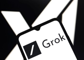 Grok and X logos