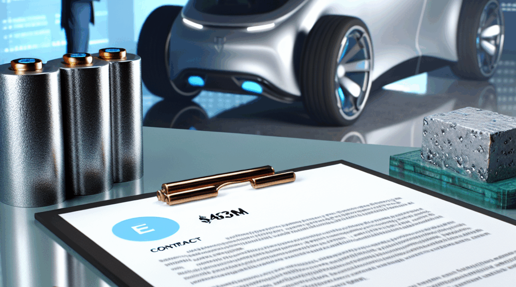 A battery pack rolls off a production line.