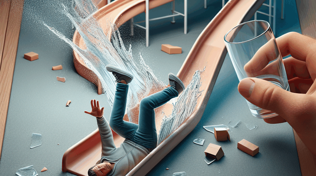 Hombre se desliza por tobogán en el crucero más grande y rompe el vidrio – Dimension Turistica Magazine