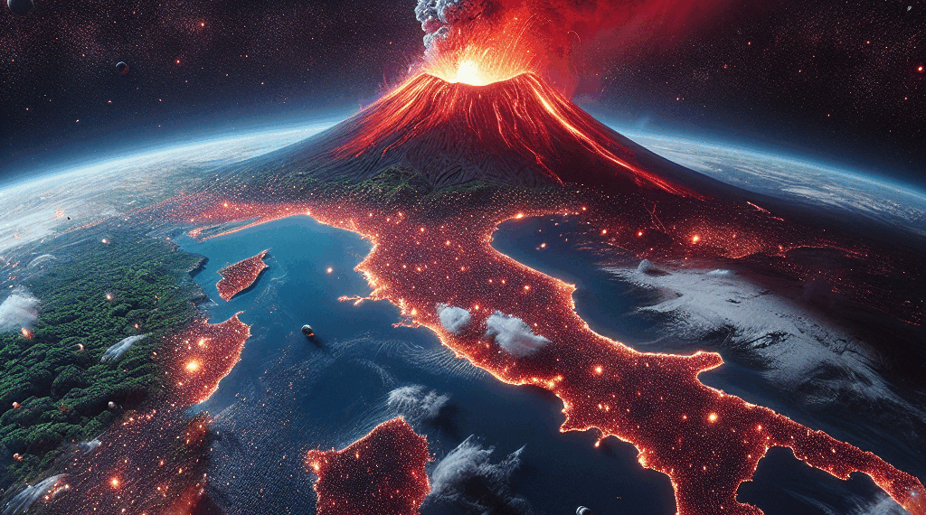 El incendio bajo el Vesubio ya es visible desde el espacio: 3 frentes siguen activos