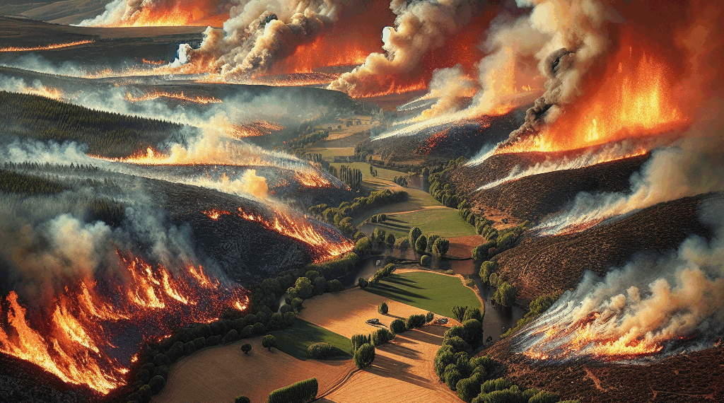 NO COMMENT: Así es como las lenguas de fuego devoran miles de hectáreas en España