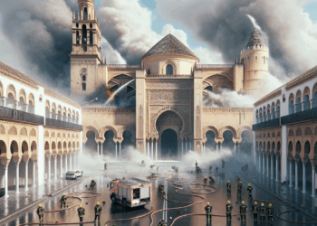 La famosa mezquita de Córdoba, "a salvo" tras el incendio que hizo temer un nuevo Notre-Dame