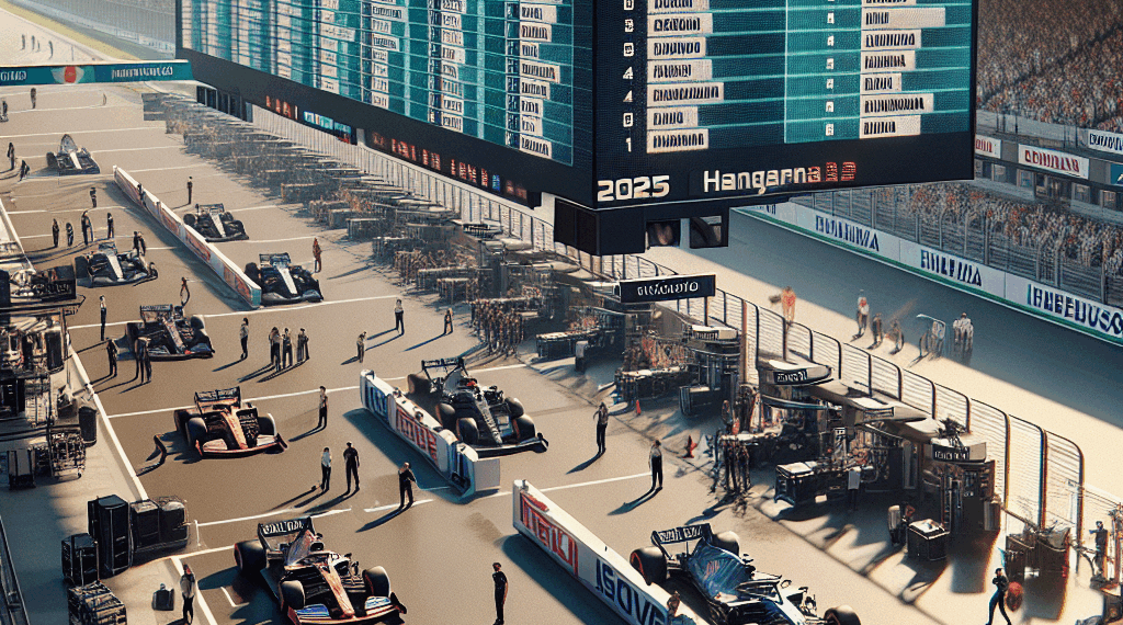 La parrilla de salida para el GP de Hungría 2025 en Hungaroring