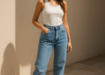 Pantalones de denim icónicos de los 90 y sandalias de altura – Dimension Turistica Magazine