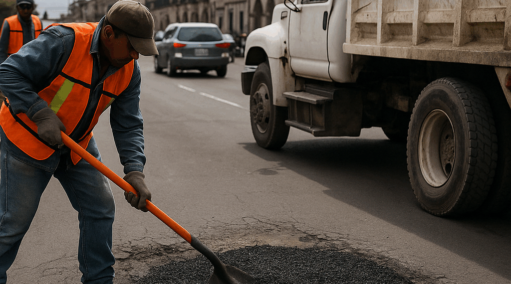 Ayto De Morelia Ya Está Bacheando Los Socavones Del Centro - Changoonga.com