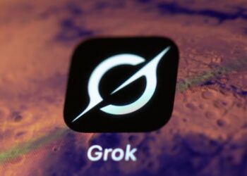 The Grok app on a smartphone