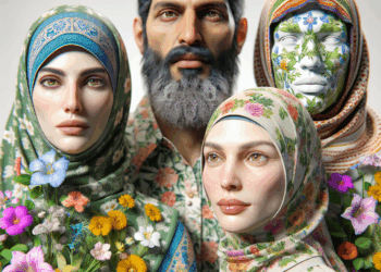 Jeans acampanados con estampado de flores de los años 70, los únicos que necesitas en verano 2025